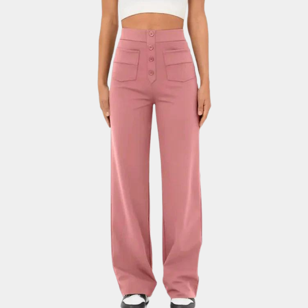 Chaira | Casual damesbroek met hoge taille