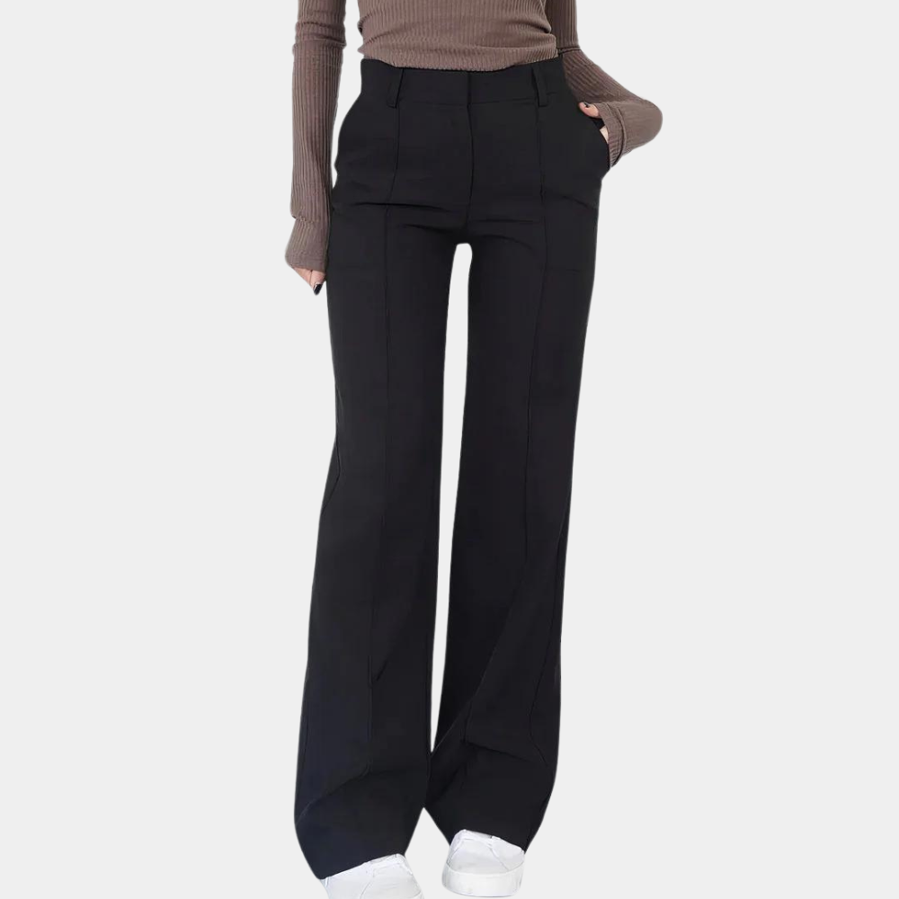 Elana | Trendy damesbroek met wijde pijpen