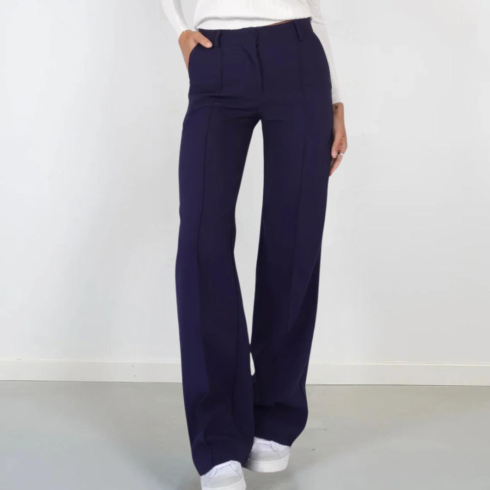 Elana | Trendy damesbroek met wijde pijpen