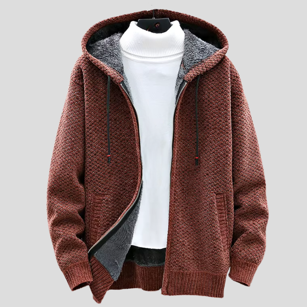 Nolan | Oslo Knit Zip Hoodie