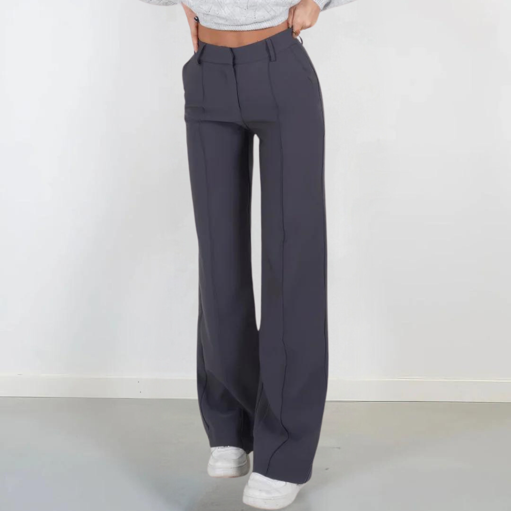 Elana | Trendy damesbroek met wijde pijpen