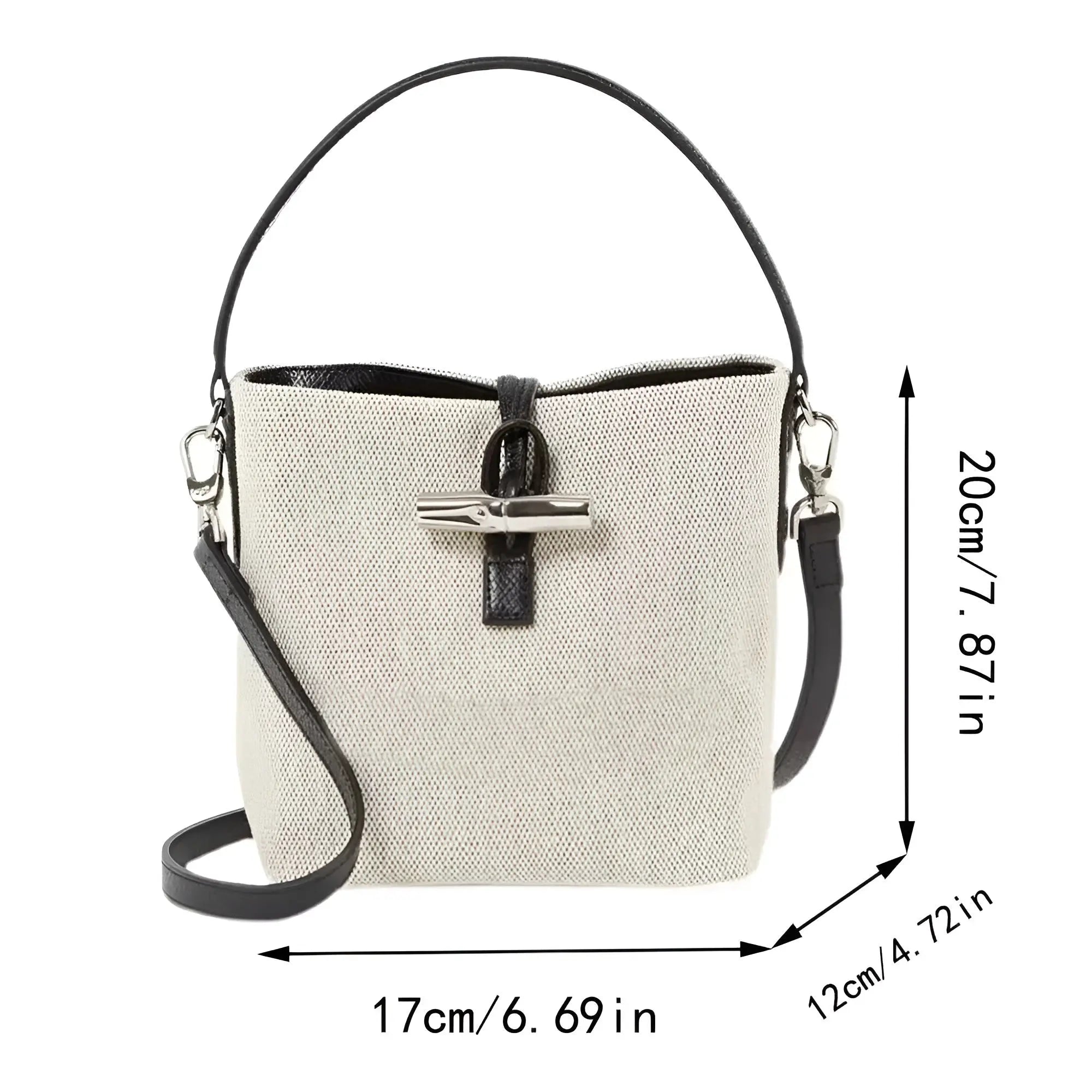 Davida Bag | Retro Handtas met Meerdere Vakken