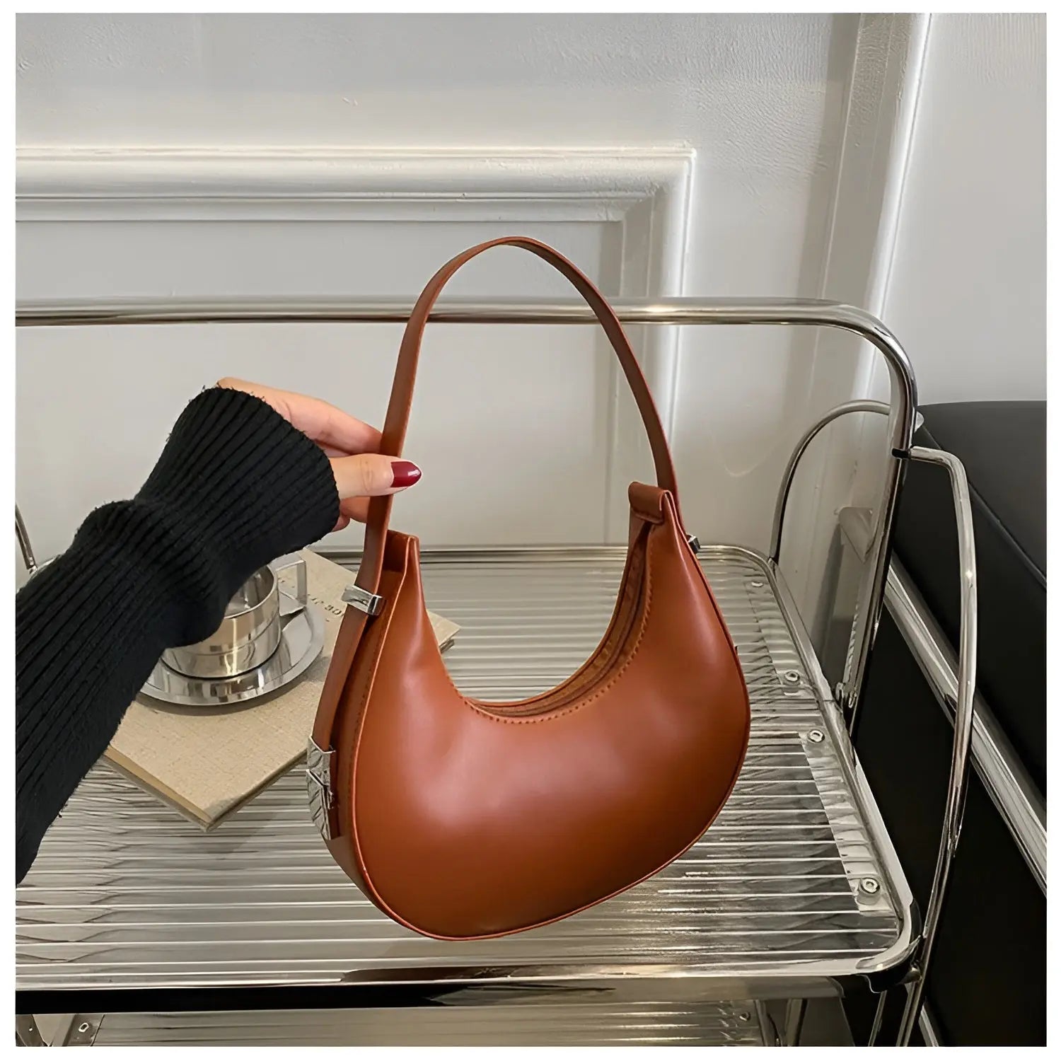 Delisha Bag | Modieuze schoudertas Van Veganistisch Leer Voor Vrouwen